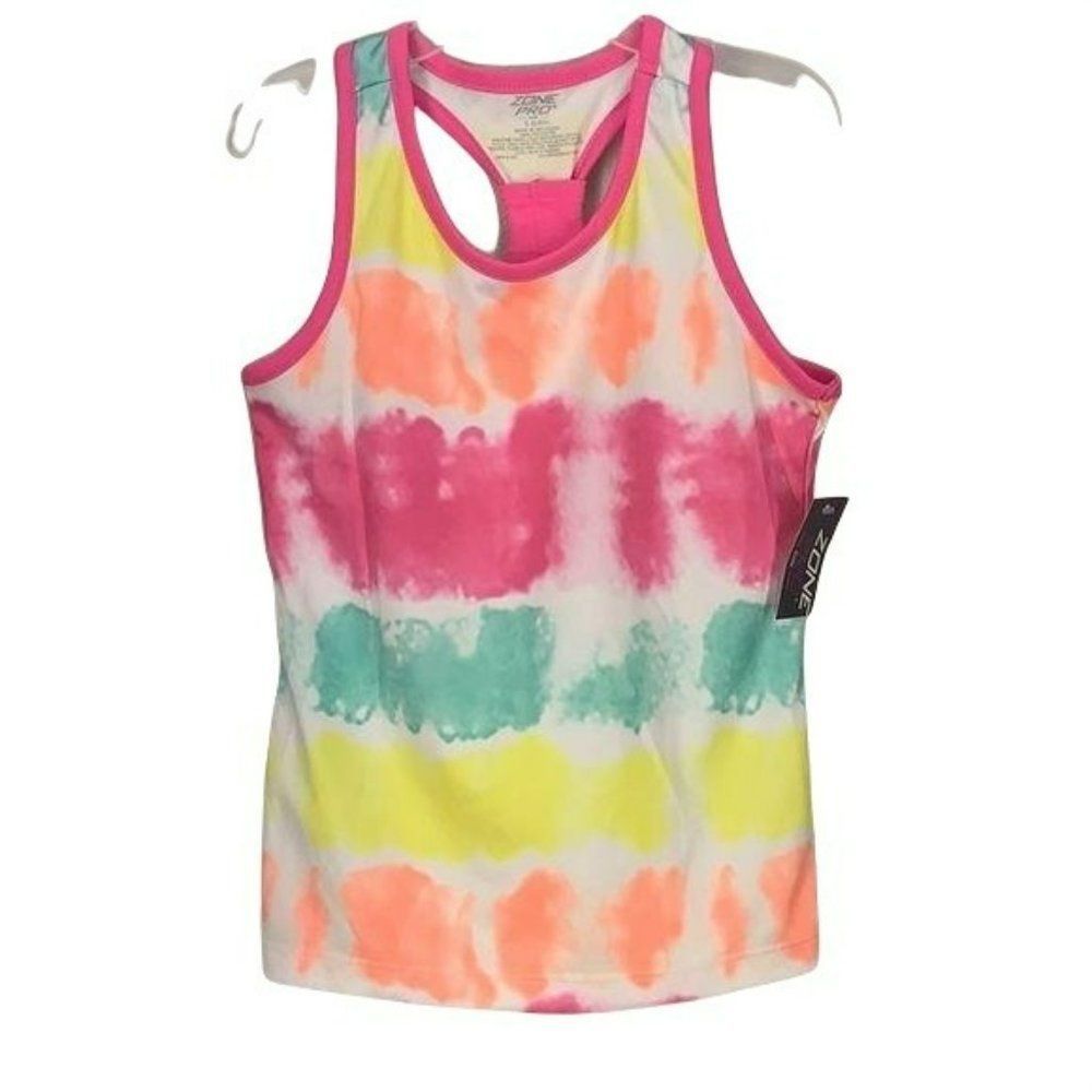 Zone Pro Girls Size Small Tie Dye‎ Racerback Tank Top